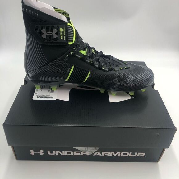 Brand New Under Armour Highlight Mc Football Cleats Black Jet‎ Grey For Men 10.5 - Picture 6 of 9